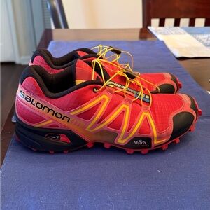 Salomon Speedcross Red and Yellow Shoes